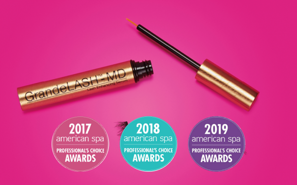 Beste wimperserum award van GrandeLASH voor mooiere en langere wimpers bij Lisa Bosmans Skincare