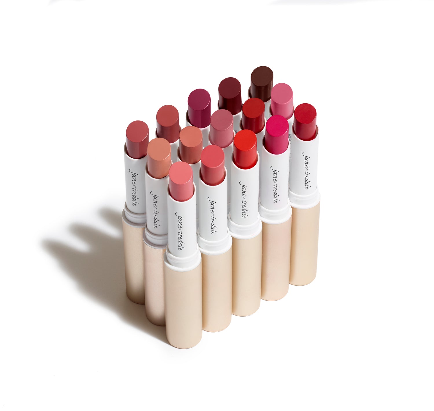 Gepigmenteerde lippenstift in verschillende kleuren met crèmige textuur van Jane Iredale bij Lisa Bosmans Skincare