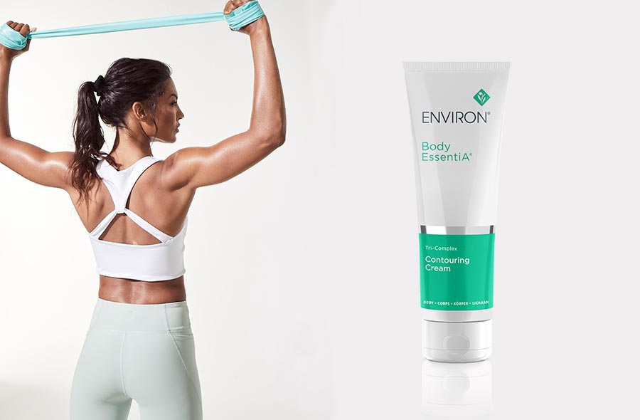 Tri-Complex Contouring Cream van Environ, een geavanceerde formule die helpt bij het verbeteren van verslapte huid en sinaasappelhuid bij Lisa Bosmans Skincare